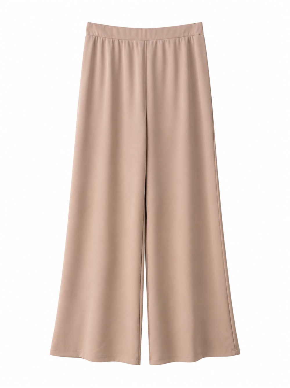 Women's Wide-Leg Pull-On Pants in Light Blush